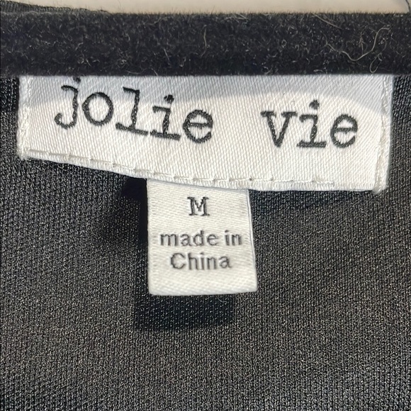 Jolie Vie Black Floral Maxi Dress V-Neck Sleeveless Medium - Picture 3 of 13